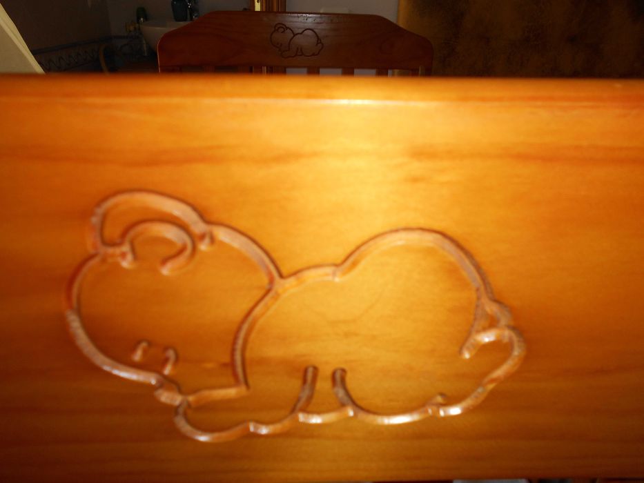 Cama de Grades Bebé Criança Zippy + Colchão e capa impermeável Novos