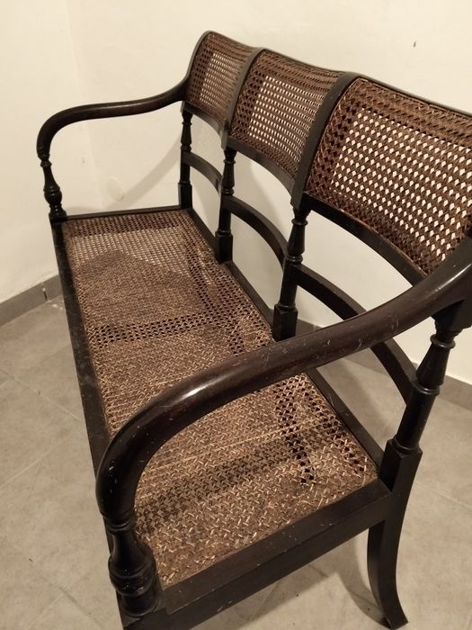 Canapé vintage palhinha