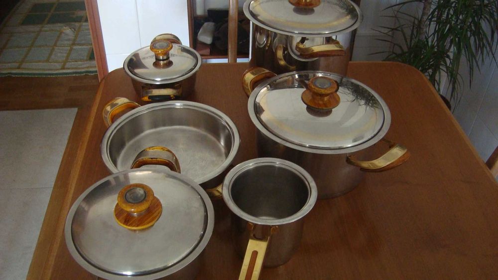 Trem de cuzinha inox