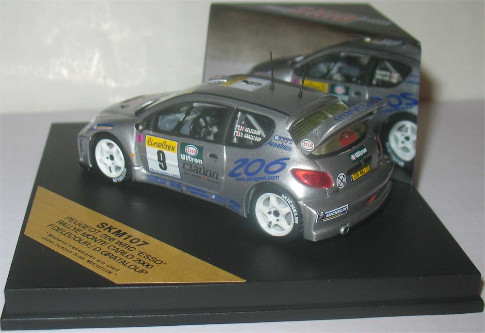 Skid - Peugeot 206 WRC - Rally de Monte Carlo 2000 - François Delecour