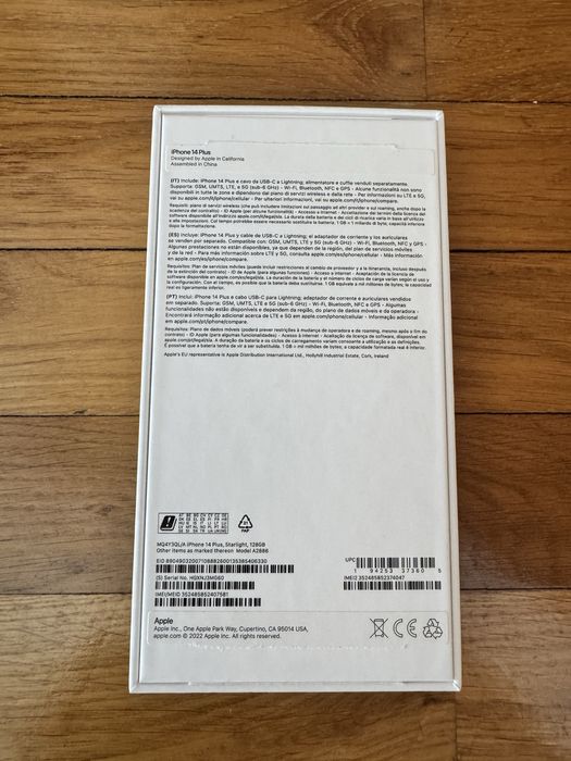 Iphone 14 Plus, Starlight, 128Gb