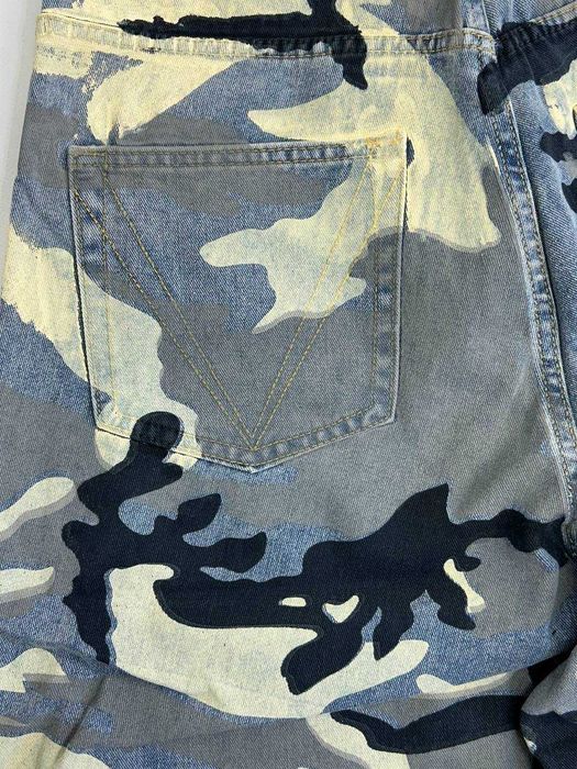 Штани джинсы камо camo голубые серые камуфляж baggy джинси штаны M L