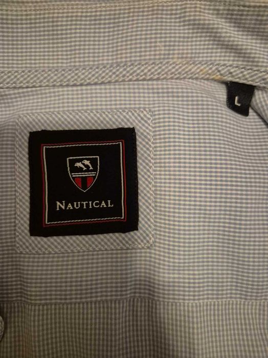 Camisa de homem azul clara Nautical