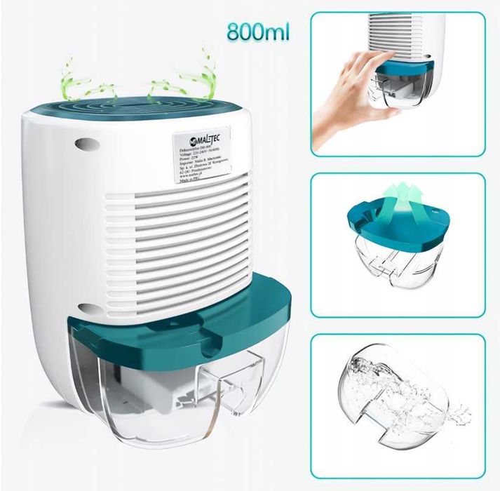 Wydajny Osuszacz Powietrza Pochłaniać Wilgoci Cichy Maltec - WYPRZEDAŻ