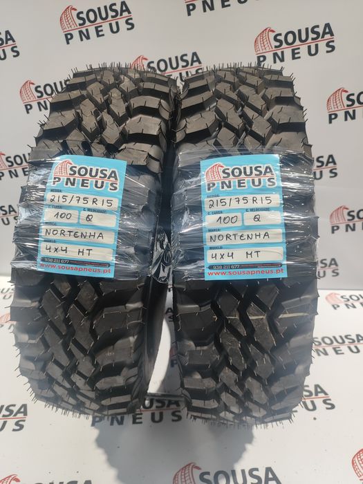 2 pneus novos 215-75R15 Nortenha - Oferta dos Portes