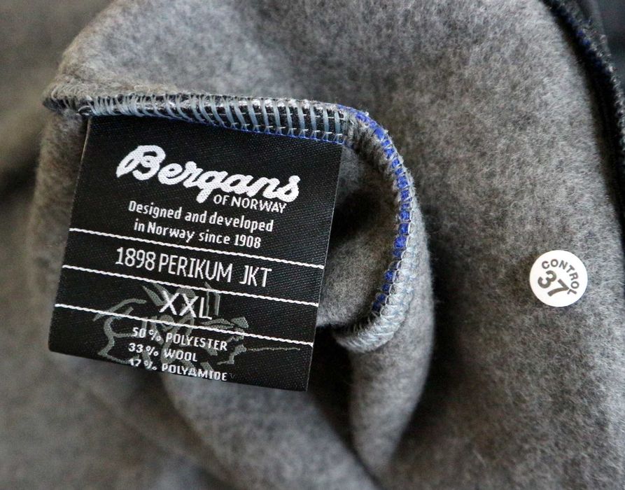 Bergans Perikum bluza outdoorowa turystyczna 33% wełny 2XL