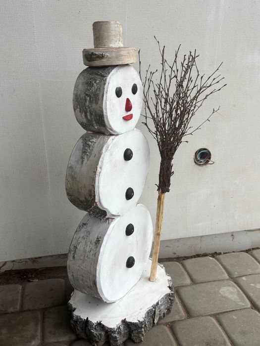 Ozdoby! Drewniany bałwanek