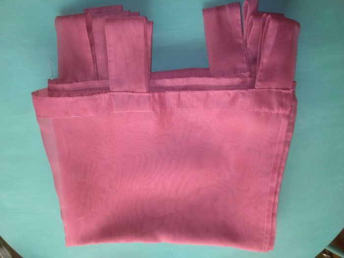 2 Cortinados - Rosa - BARATÍSSIMOS