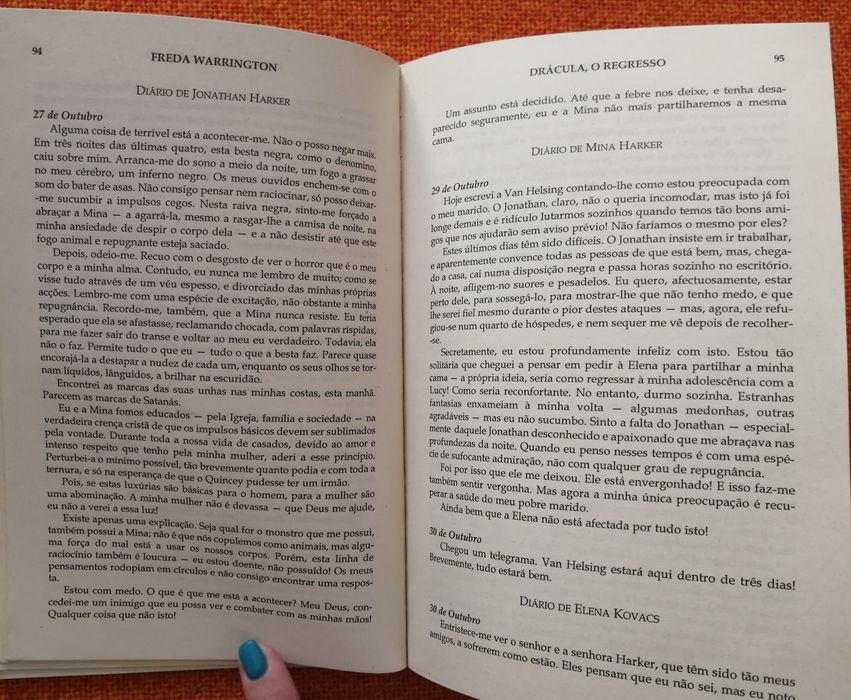 Livro "Drácula - o regresso"