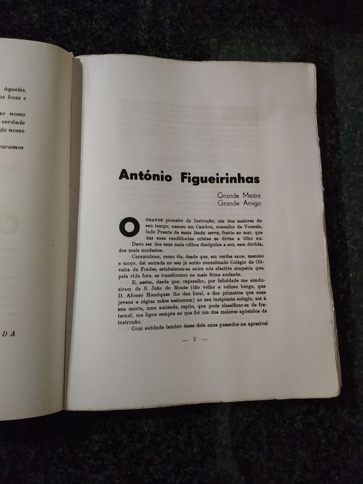 Livro António Figueirinhas Preito de homenagem dum grupo de amigos