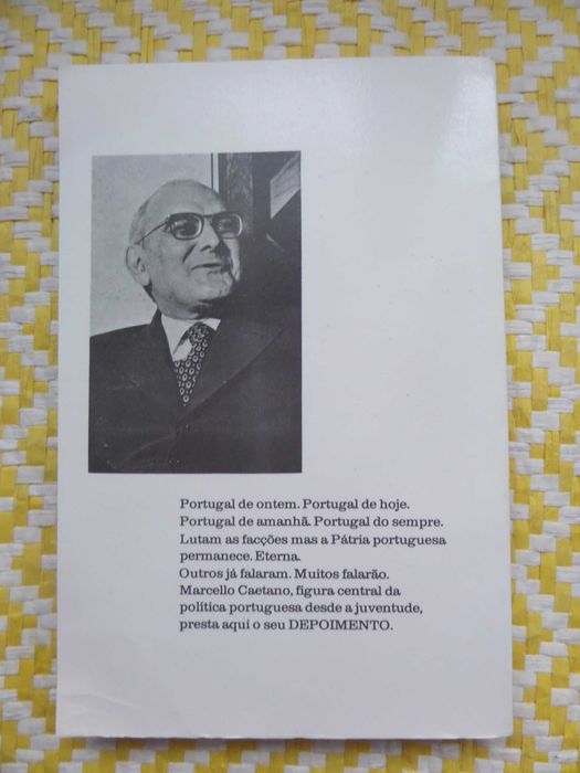 DEPOIMENTO
Marcello Caetano 1ª Edição