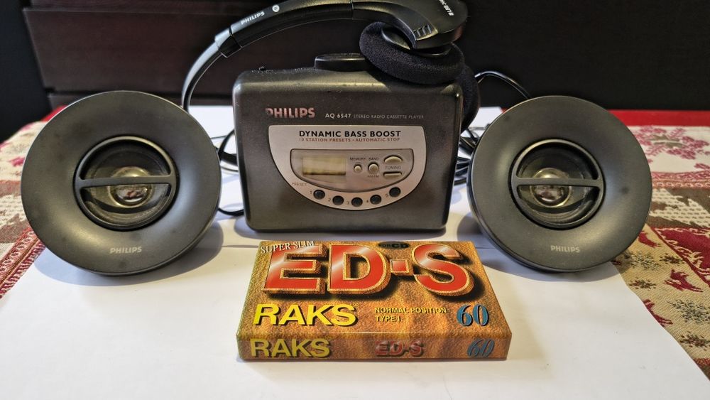 Philips AQ 6547 walkman radio cassetete a funcionar