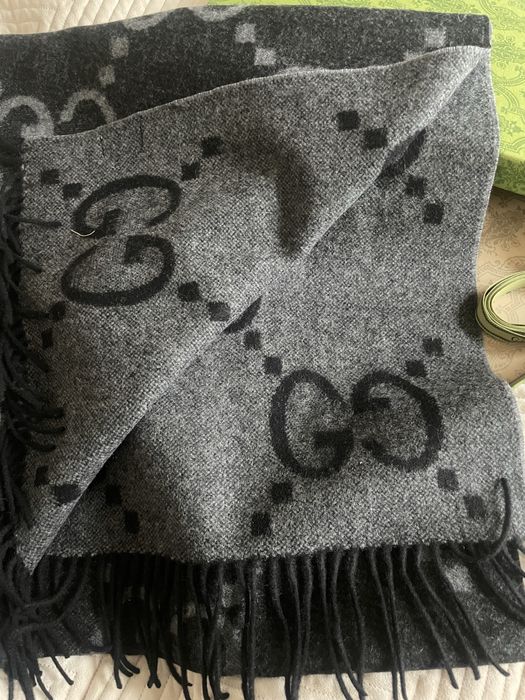 Gucci - szalik 100% kaszmir, unisex - oryginalny