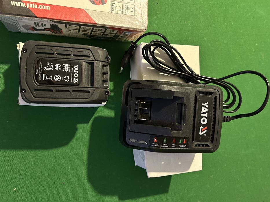 Nowa wkrętarka Yato, kpl. ładowarka, bateria