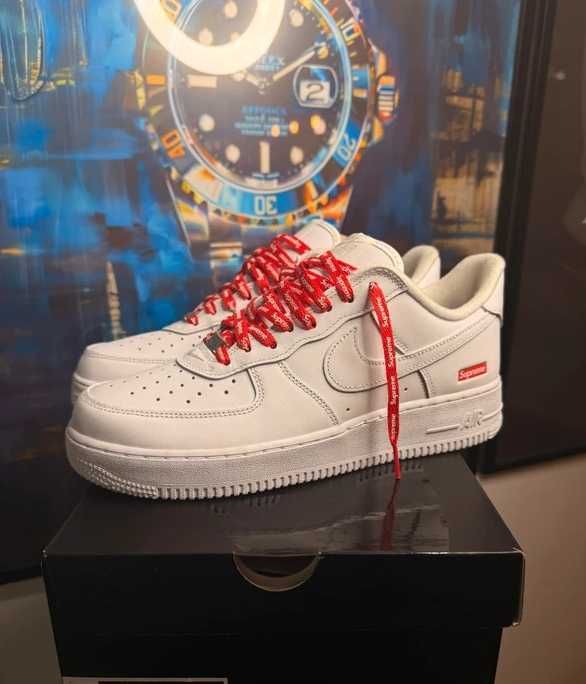Nike Air Force 1 Supreme White R.42