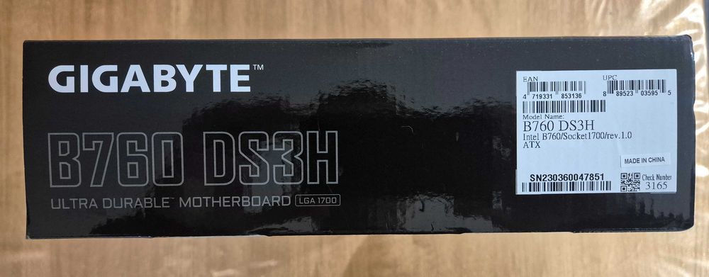 Gigabyte B760 DS3H LGA 1700  DDR5