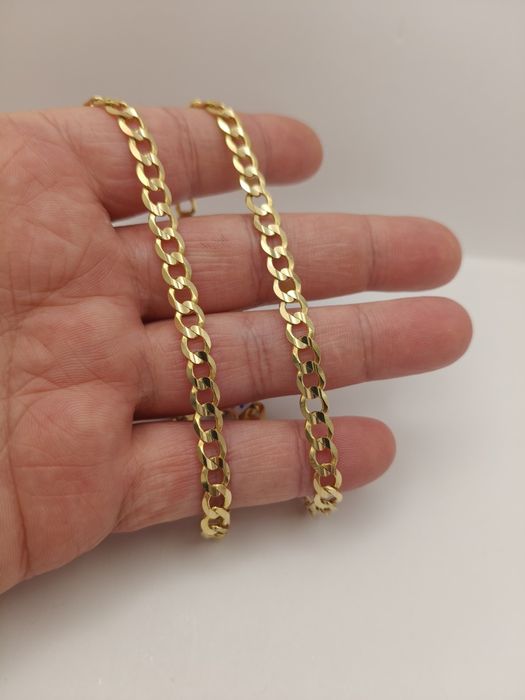 Złoty Łańcuszek Pancerka Pr.585 14K Nowy 55cm