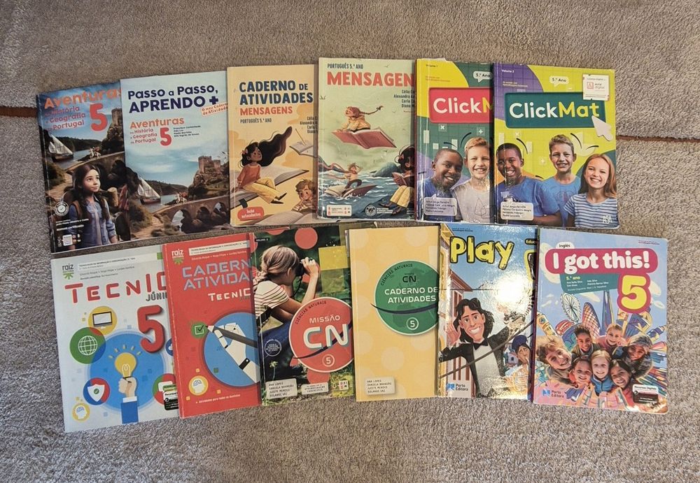 Livros 5o ano - usados, em bom estado!