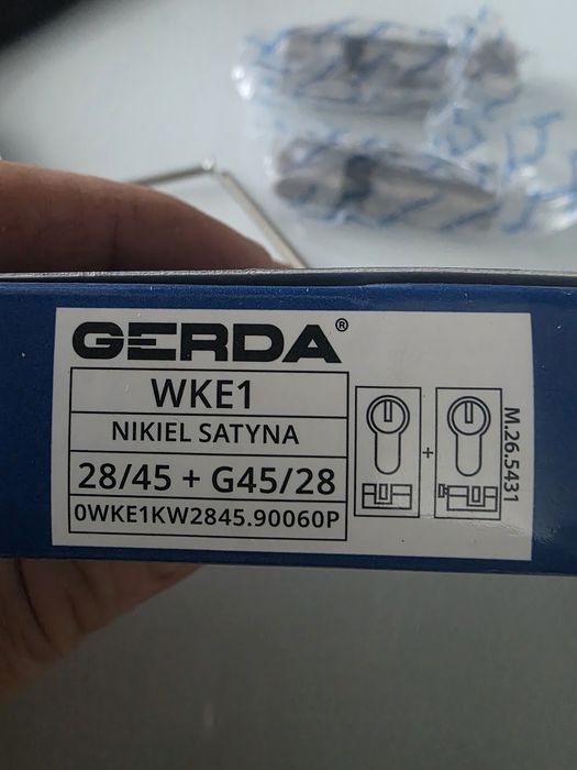 Wkładka Gerda WKE1 28/45 + G45/28 6 kluczy