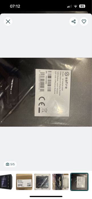 Safire SF-VIMOD-DISP Módulo de Extensão Ecrã LCD 3,5" Botoneira - Novo