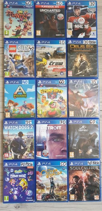 Gry na ps4 różne gry