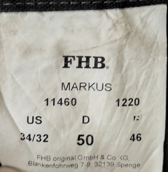 Робочі штани, робочі брюки, роба FHB. 50 розмір.