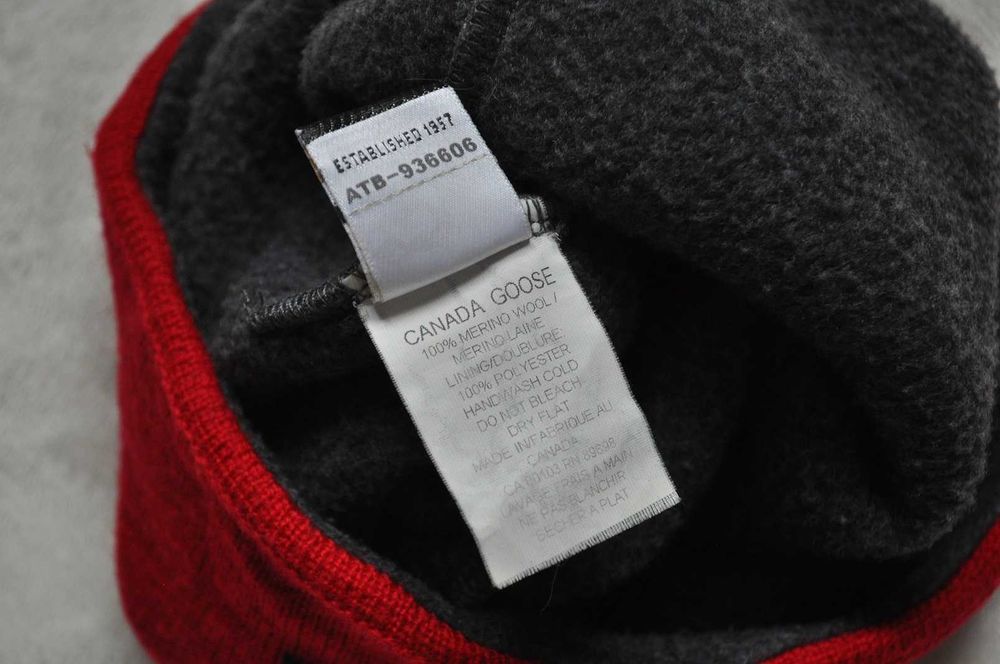 czapka Canada Goose 100% wełna merino