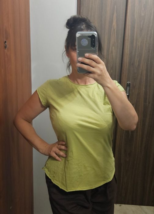 Zielona limonkowa bluzka t-shirt Zero Assoluto