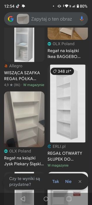 Szafa i słupek białe