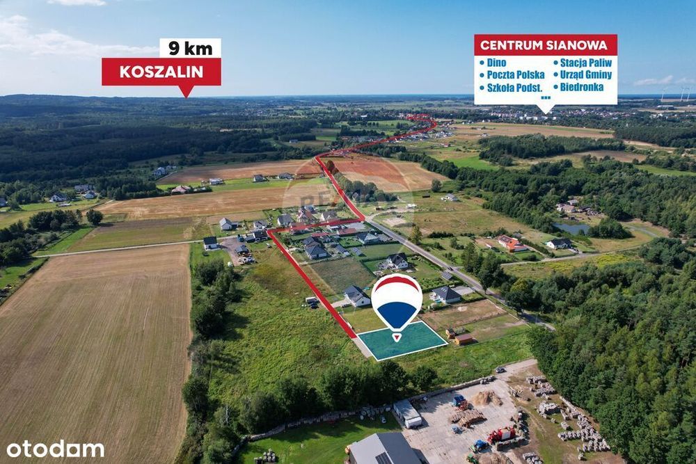 Działka Sianów, pozwolenie na budowę, studnia