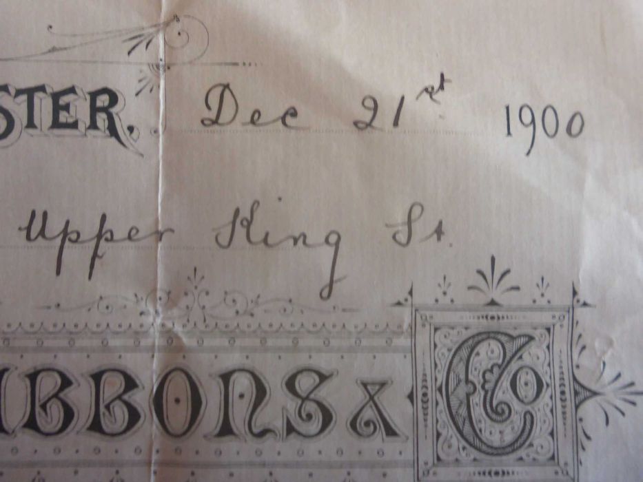 DOCUMENTOS Séc. XIX 2 Notas Venda muito antigas Inglaterra 1898 e 1900