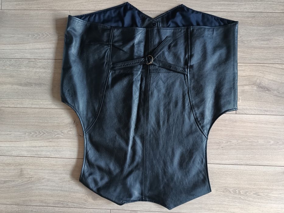 Męska kamizelka skórzana Severin by Lubello duża 8XL