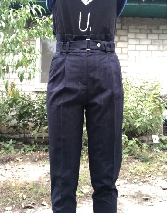 Брюки штаны ostin в клетку со стрелками