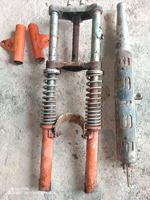 Escape e suspensão Sachs V5 Racing Laranja