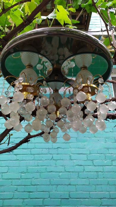 Люстра з кришталиками