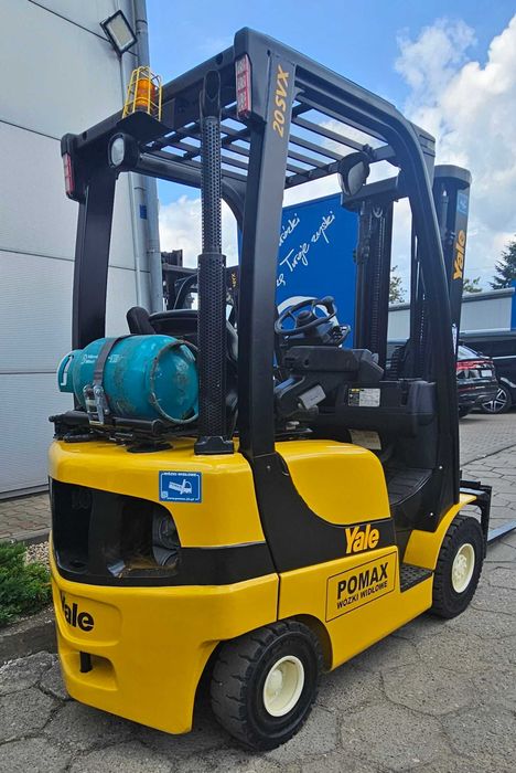 Yale GLP20SVX wózek widłowy LPG 2T triplex 6214h 2010r. UDT POMAX