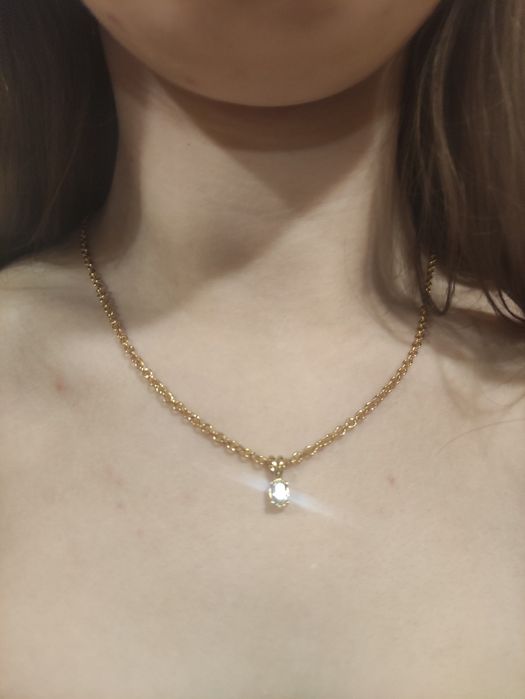 Napier ланцюжок вінтажний золотистий підвіска цепочка кулон біжутерія