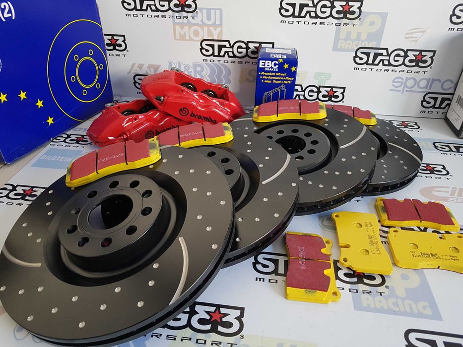 Travagem EBC Tarox DBA Discos Pastilhas Ferodo DS2500 CL Brakes Pagid