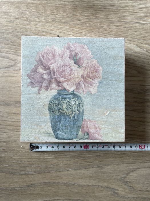 Pudełko na drobiazgi decupage szkatułka