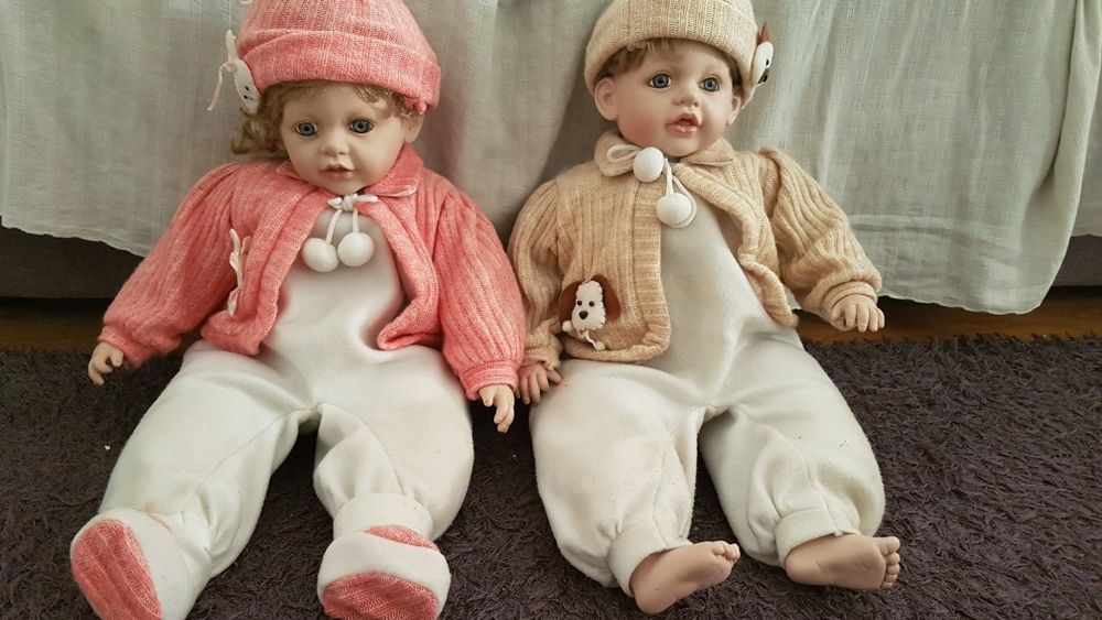Bonecos em porcelana Menino/Menina