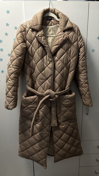 Зимнее стеганое пальто