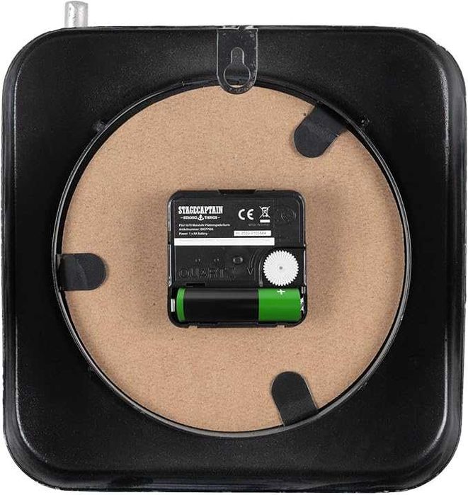 Zegar ścienny w stylu retro - gramofon