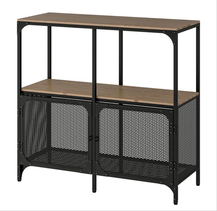 Zestaw industrialnych mebli IKEA FJALLBO i VITTSJO