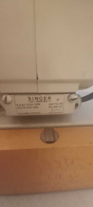 Máquina Costura SINGER 197 B (antiga)