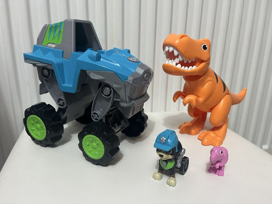 Pojazd Psi Patrol Samochód Dinozaury Rex Dino Rescue