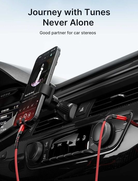 JSAUX Kabel USB C na jack AUX 1 m, USB C do 3,5 mmiPhone 15 Pro Max/15