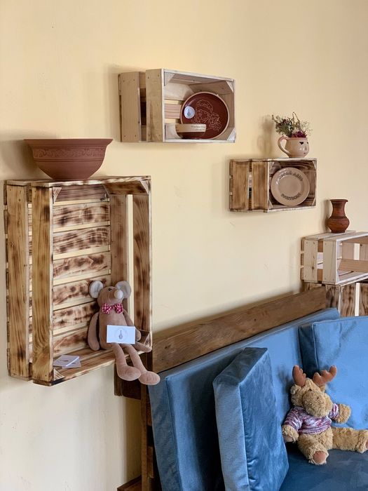 Ящики дерев'яні декор