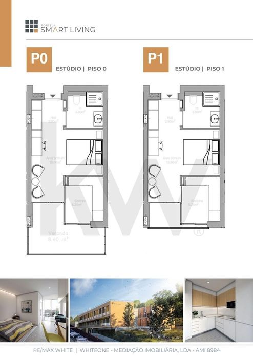 Apartamento T0 Novo com Lugar de Estacionamento na Quinta da Portela,