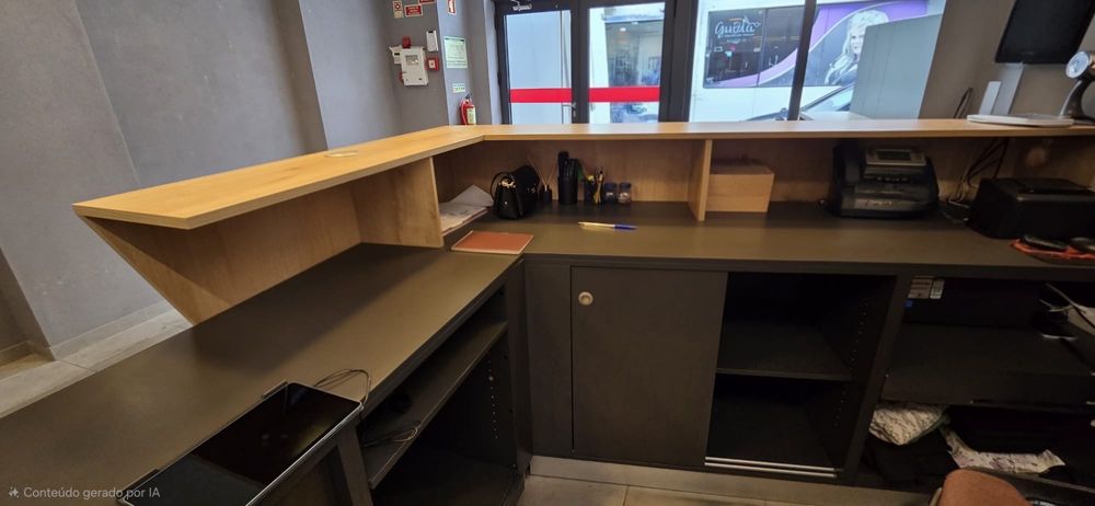 Balcão para receção