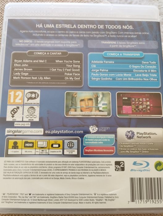Jogo PlayStation 3 - Sing Star